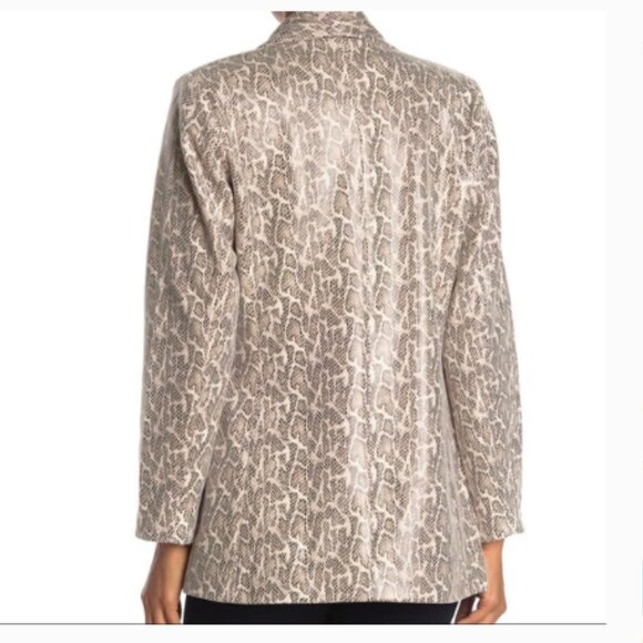 Love Token Faux Leather Snake Print Blazer size M - Picture 2 of 7